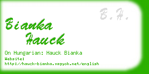 bianka hauck business card